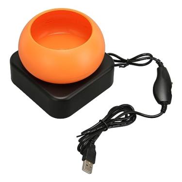 Imagem de Spinner de Contas, Contas de Argila Spinner Spinner de Contas Elétricas Laranja para Jóias Fazendo Velocidade Ajustável Speed ​​USB Spring de Controle Reverso Spinner de Contas