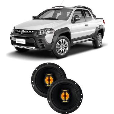 Imagem de Kit Alto Falante Porta Dianteiro Leson 110wrm Par Vw Saveiro, Preto