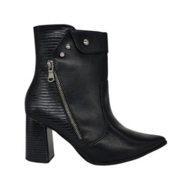 Imagem de Bota Feminina Cano Médio Bico Fino Salto Alto Ramarim 2558131-Feminino