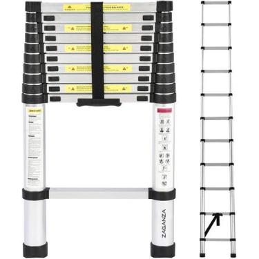 Imagem de Escada Telescópica de Aluminio 13 Degraus 3.8m Zaganza, ETA13D
