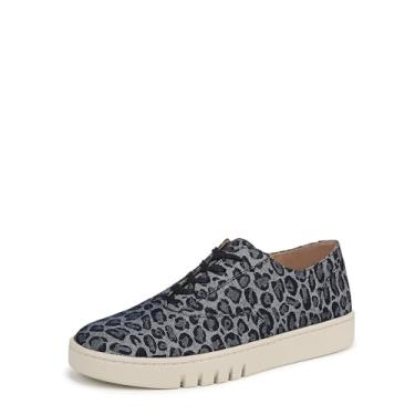 Imagem de Vionic Sapatos Oxford Callie, Jeans com estampa de leopardo, 11 Wide