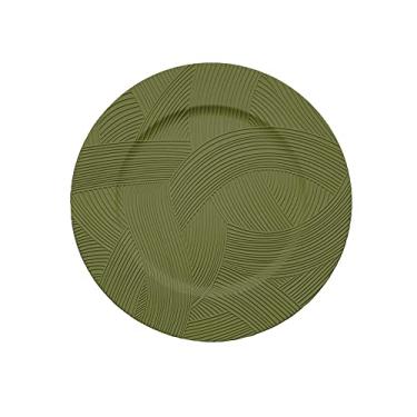 Imagem de Mimo Style Sousplat Wind Green - Produzido em Plástico Com Boa Estabilidade Térmica e Excelente Qualidade; Moderno e Versátil, Elegante e Charmoso Ideal Para Mesa Posta Em Buffets Eventos e Ocasiões