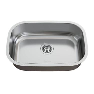 Imagem de Cuba para Pia de Cozinha em Aço Inox N1 46x30x14cm Polida com Válvula GhelPlus Inox