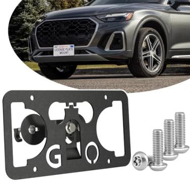 Imagem de Kit de suporte de placa de carro antifurto antifurto sem perfuração compatível com Audi Q5 80A 2018-2024, Q5 Sportback80A 2021-2024, RS Q8 2020-2024, SQ5 Sportback80A 2021-2024, SQ8 202020 -2024