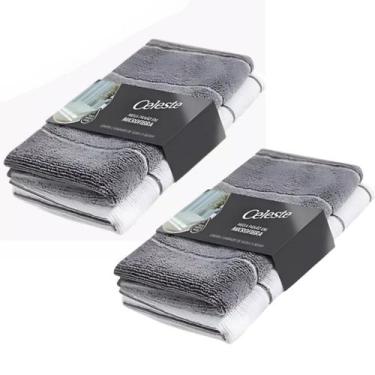 Imagem de Mega Panão Kit 4 Unids Pano de Chão Limpeza em Microfibra 80x50cm Cele