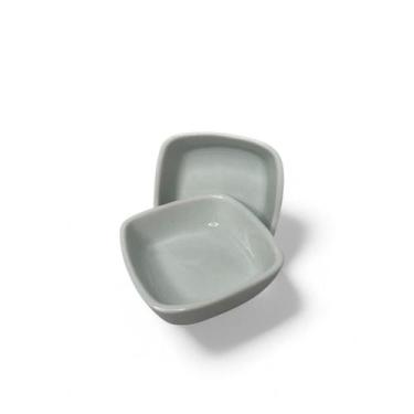 Imagem de Mini Travessa Quadrada Em Porcelana Branca Capacidade 55Ml - Terramada
