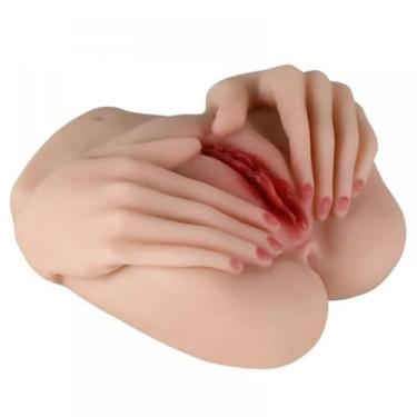 Imagem de Masturbador Passion Lady Vagina E Ânus Com Mãos Textura Realista Prazer Discreto Sensações Intensas