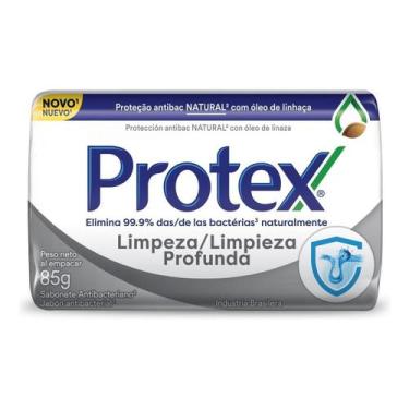 Imagem de Kit c/ 6 Sabonete Em Barra Protex Limpeza Profunda 85g