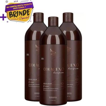 Imagem de Kit C/3 Progressivas Zap Colágeno Máscara 1L Original!
