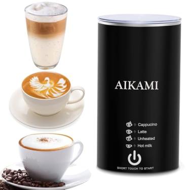 Imagem de AIKAMI Espumador De Leite, Vaporizador E Espumador De Leite Eletrônico 4 Em 1, Máquina Automática De Espuma De Leite Quente E Frio Para Café, Latte, Cappuccino, Macchiato, Chocolate