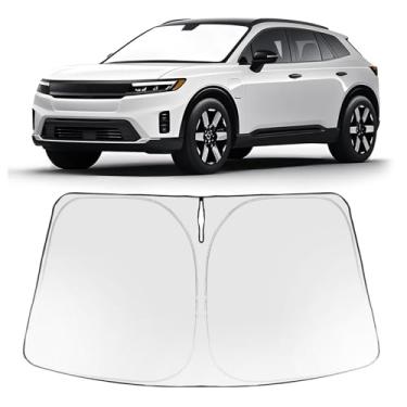 Imagem de Proadsy Protetor solar para para-brisa 2025 com ajuste personalizado Honda Prologue 2024 2025 protetor solar frontal dobrável blocos de viseira de sol raios UV mantém acessórios de refrigerador de