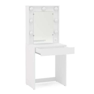 Imagem de Penteadeira Lavínia com Espelho Branca - Politorno, Branco
