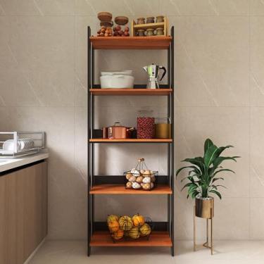 Imagem de Armário de Cozinha Compacto 5 Prateleiras Movlar - Mod.0703 (Preto/Nature)