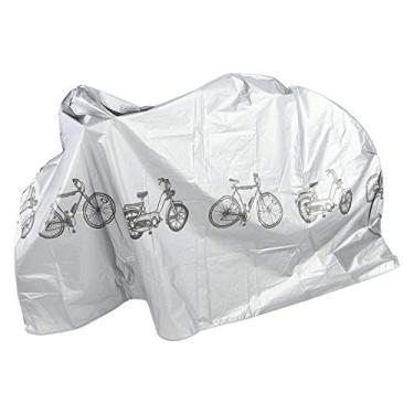 Imagem de Bicicleta ao ar livre Capa à prova de poeira elástica Protetor de caixa de roda à prova d'água para Mountain Polyester Fabric Pvc Coating 160x55cm