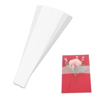 Imagem de 100 faixas de barriga de convite, faixas de barriga de papel sulfato transparente para envelopes e cartões adequadas para 12,7 x 17,8 cm e 10 x 15 cm, acessórios para convites de casamento para