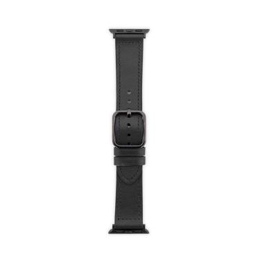 Imagem de Pulseira Apple Watch 38/40/41 mm, Couro, Preto, Originais iPlace 