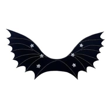 Imagem de Vaveren Asa de morcego de Halloween, acessório para brincadeira de faz de conta para palco, suprimentos para festas e festivais