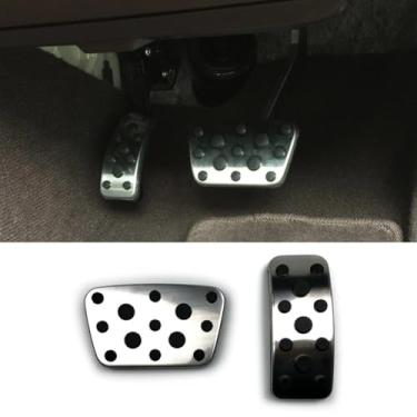 Imagem de Capa de pedal de carro compatível com Camry Highlander Lexus ES RX antiderrapante aço inoxidável acelerador pedal corpo kit acessórios carro