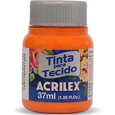 Imagem de Acrilex Fosca Tinta para Tecido, Laranja, 12 x 37 ml