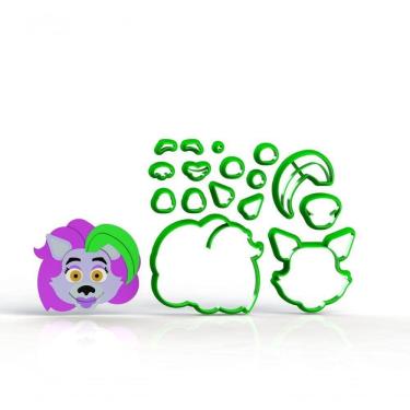 Imagem de Cortador Animatronics Five Nights Loba Roxanne 10 Cm