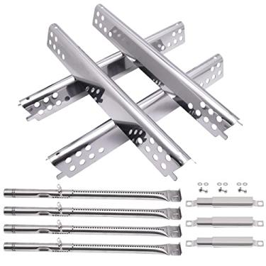 Imagem de Peças de reposição para churrasqueira Charbroil Advantage Series 4 Queimador 463344015, 463343015, 463433016, queimador de tubo inoxidável, protetor de barraca de placa térmica, tubo de transporte