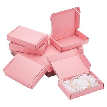 Imagem de PH PandaHall Pacote Com 30 Caixas De Papelão Para Envio Postal, 12,7 X 8,2 2,8 Cm, Pequenas Presente, Cor-De-Rosa, Embalagem E Postagem Comercial
