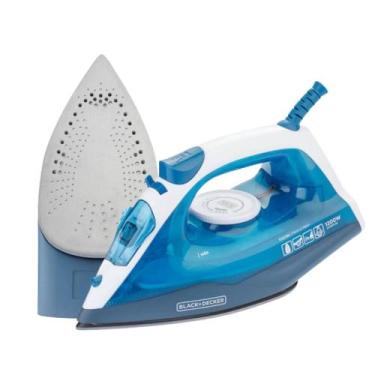 Imagem de Ferro De Passar Roupa Vapor Spray Antiaderrente Autolimpeza Azul 127v 