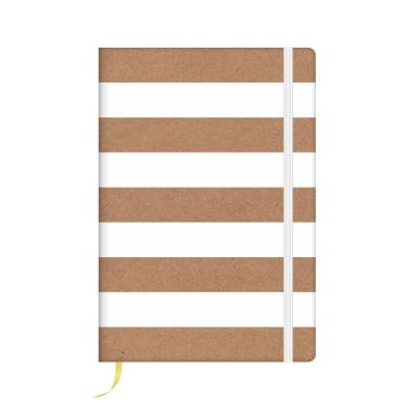 Imagem de Caderneta Kraft Listras Sem Pauta Redoma - Capa Rígida com Marcador Fitilho