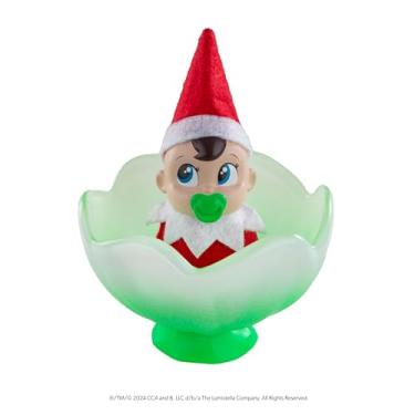 Imagem de The Elf on the Shelf Frost Pips Mini Blooms | Baby Elf in Magical Frost Flower | Baby Elf na prateleira | Baby Elves | Bebês elfos (menino com olhos azuis)