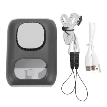 Imagem de SPYMINNPOO Fã Pessoal da Cintura, Ventiladores de Pescoço Pendurado Vestível 5 Velocidades Ventilador de Cinto Vestível para Camping, Ao Ar Livre, Canteiro de Obras