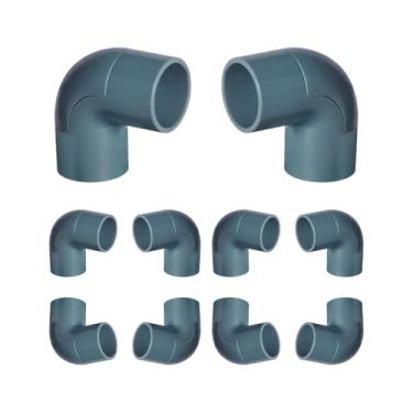 Imagem de Kit 10Un Cotovelo 90° C/Janela P/Eletroduto 1/2pol PVC Antichamas (Cinza)