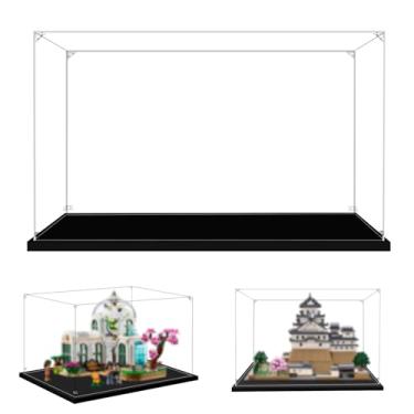 Imagem de LILIKAKA Vitrine De Acrílico Para Lego 21060 Castelo Himeji E 41757 Jardim Botânico, 35 X 30 25 Cm (13,77 11,81 9,84 Pol.). Proteja Seus Itens Colecionáveis Da Poeira Com Uma Transparente.