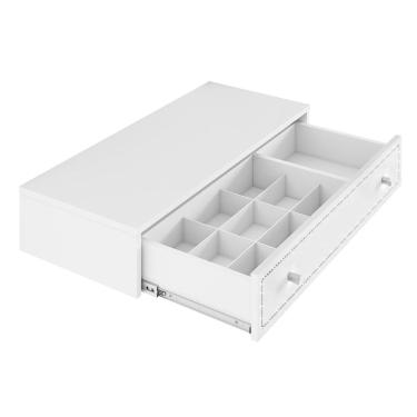 Imagem de Penteadeira Suspensa Strass 1 Gaveta Branca 80 cm