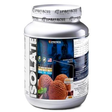 Imagem de Isolate Protein Pote 1Kg Isolado Zero Carboidratos e Gorduras 30g de Proteína Por Porção Rende 25 Porções Aminoácidos BCAA Arginina Matéria Prima Importada - Spartacus Nutrition (1Kg, Chocolate)
