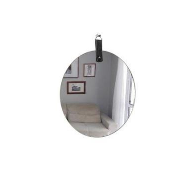 Imagem de Espelho Decorativo Life Alça Preta 50 Cm Redondo - e2g Design