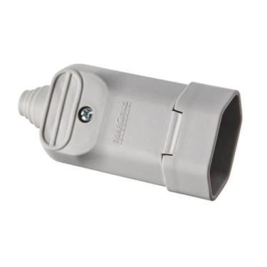 Imagem de Pino extenção femea cinza 2p+t ou 2p 20a kit 3 pçs margirius
