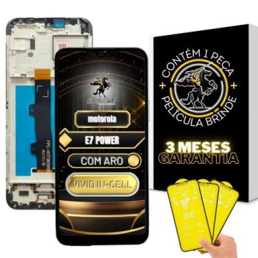 Imagem de Tela Motorola LCD E7 POWER Com Aro + Película de Brinde