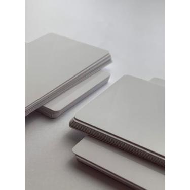 Imagem de cartões de PVC Branco, 50 Un. 0,76mm padrão mundial - Petrone