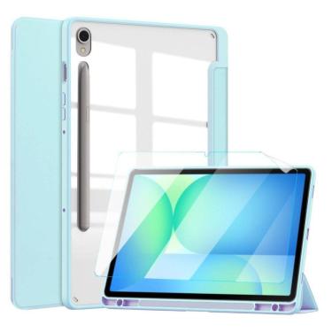 Imagem de Capinha Acrílico Para Tablet Samsung S10 Fe+ 13.1 + Película