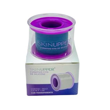 Imagem de Curativo Fita de Silicone Transparente SkinUpper 2,5cm x 1,5m – Para Tratamento e Prevenção de Cicatrizes e Queloides
