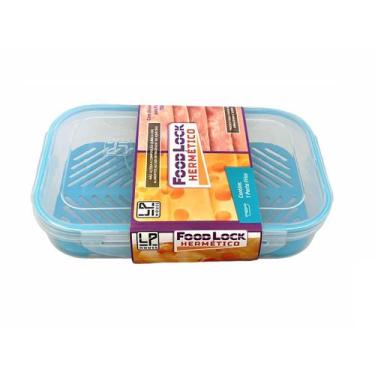Imagem de Pote Plástico Porta Frios Com Divisórias Hermético 700ml - LP House, V