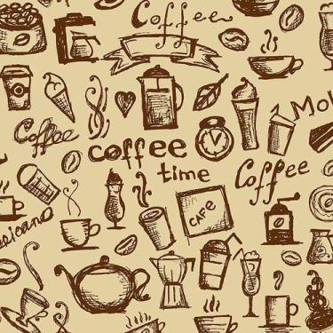 Imagem de Papel de Parede Adesivo Casual Café - 042 - Multimpressão