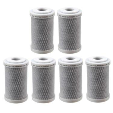 Imagem de Kit 6 Refil Filtro 5 Polegada Carbon Block Carvão Ativado - Bbi Filtra