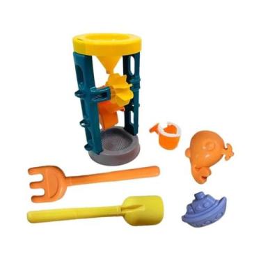 Imagem de Carrinho de Praia Infantil com Balde e Pá - Brinquedo de Verão, Y3033,