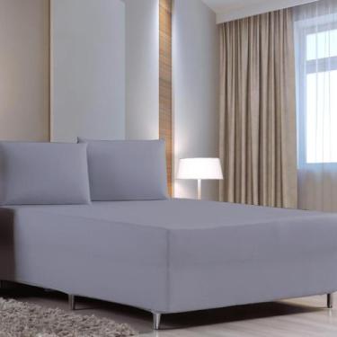 Imagem de Jogo de Lençol Box Conjugado Casal 3 Peças Malha Algodão - Sonho e Art