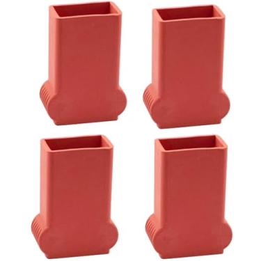 Imagem de predolo 4 peças protetoras para pés de escada portáteis antiderrapantes, almofadas para pés para escolas, construções, academias e escritórios