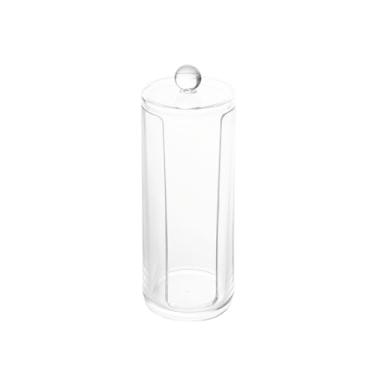 Imagem de LYOR - Porta Algodão de Acrílico My Box 7,5cm x 7,5cm x 20cm