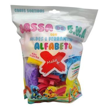 Imagem de Massa De Eva Com Molde Forminha De Alfabeto Make+ 100 Gramas