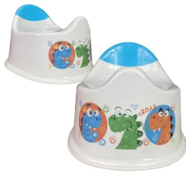 Imagem de Assento Pinico Infantil Desfralde Penico Redutor Transição Troninho Até 30kg Menino Menina (PENIQUINHO DINO - BRANCO)