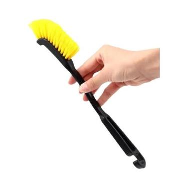 Imagem de Kit De Limpeza Universal Para Rodas De Carro Com Escova E Toalha De La